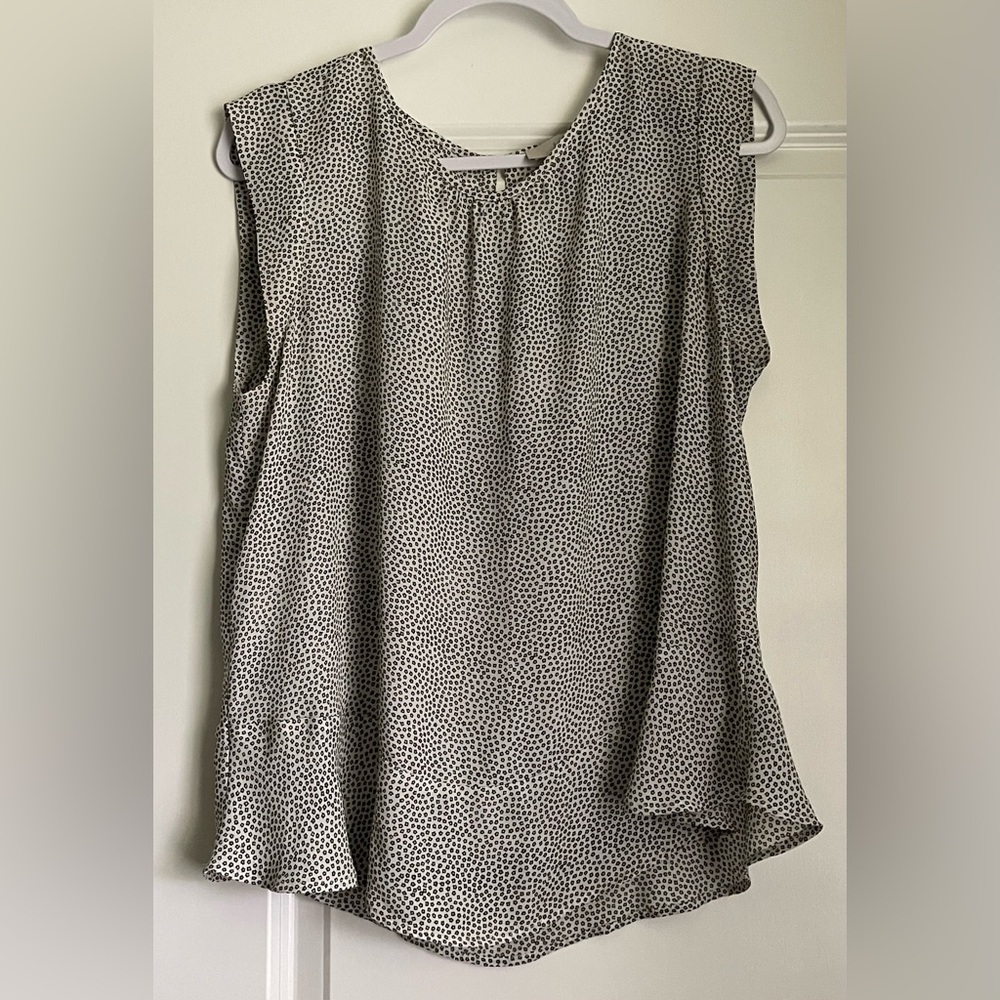 LOFT Cap Sleeve Blouse Size Large